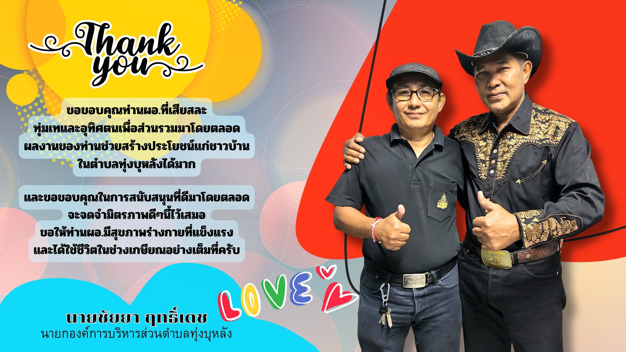 วันที่ 31 ตุลาคม 2568
นายธนพงษ์ แซ่เฮง ผู้อำนวยการกองช่าง
เกษียณก่อนอายุราชการ
นายธนพงษ์ แซ่เฮง ได้รับการโอนย้ายมาที่
องค์การบริหารส่วนตำบลทุ่งบุหลัง ในปี 2547
ตำแหน่งผู้อำนวยการกองช่าง จวบจนถึงปัจจุบัน
ซึ่งรวมระยะเวลาที่ท่านผอ.ดำรงตำแหน่งที่นี่ 21ปี